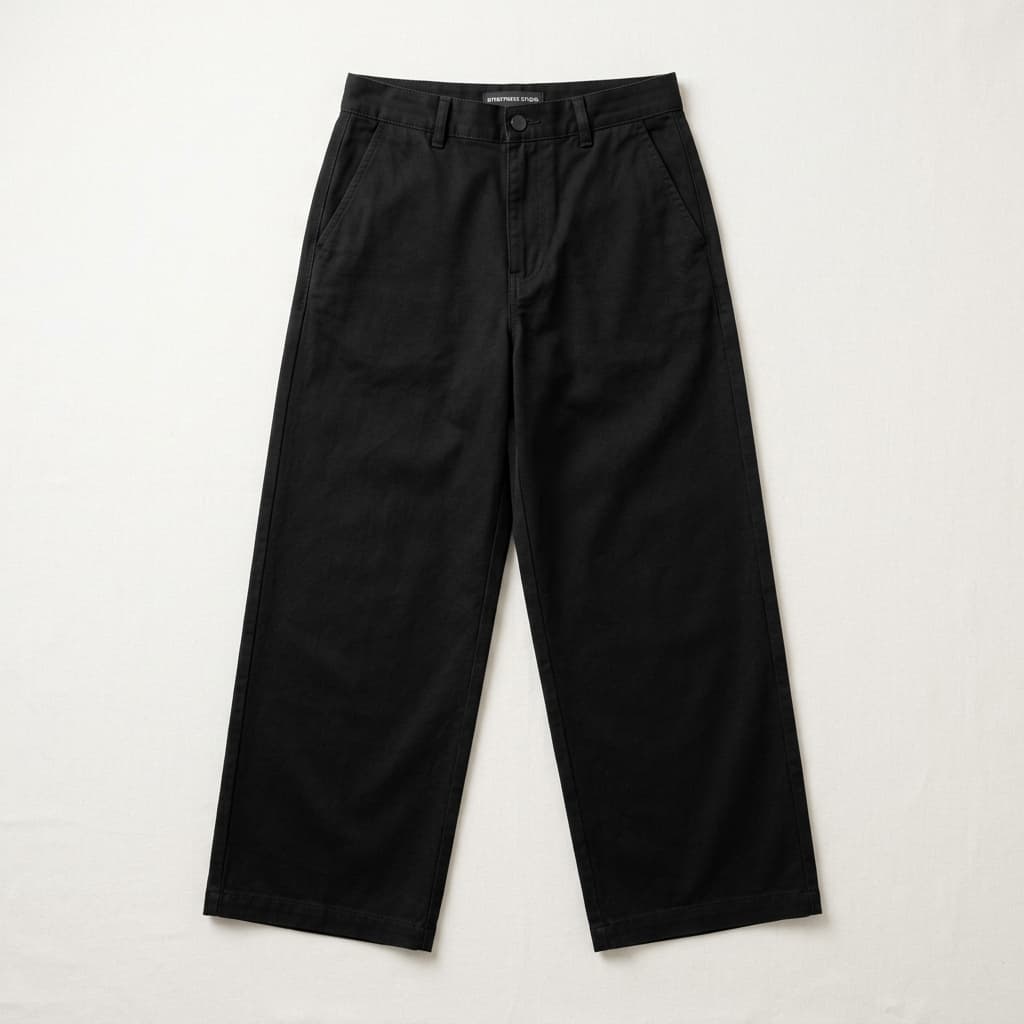 Everyday Wide-Leg Pants / Black